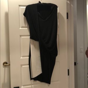 Zara black & white dress